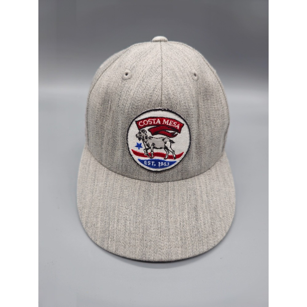 Costa Mesa Logo Patch Gray 210 Fitted 7 1/4 Dad Cap Baseball